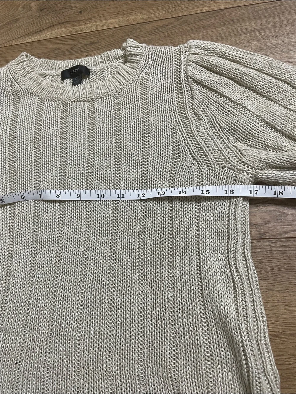 J.Crew 100% Linen Knit Sweater Top Size XS